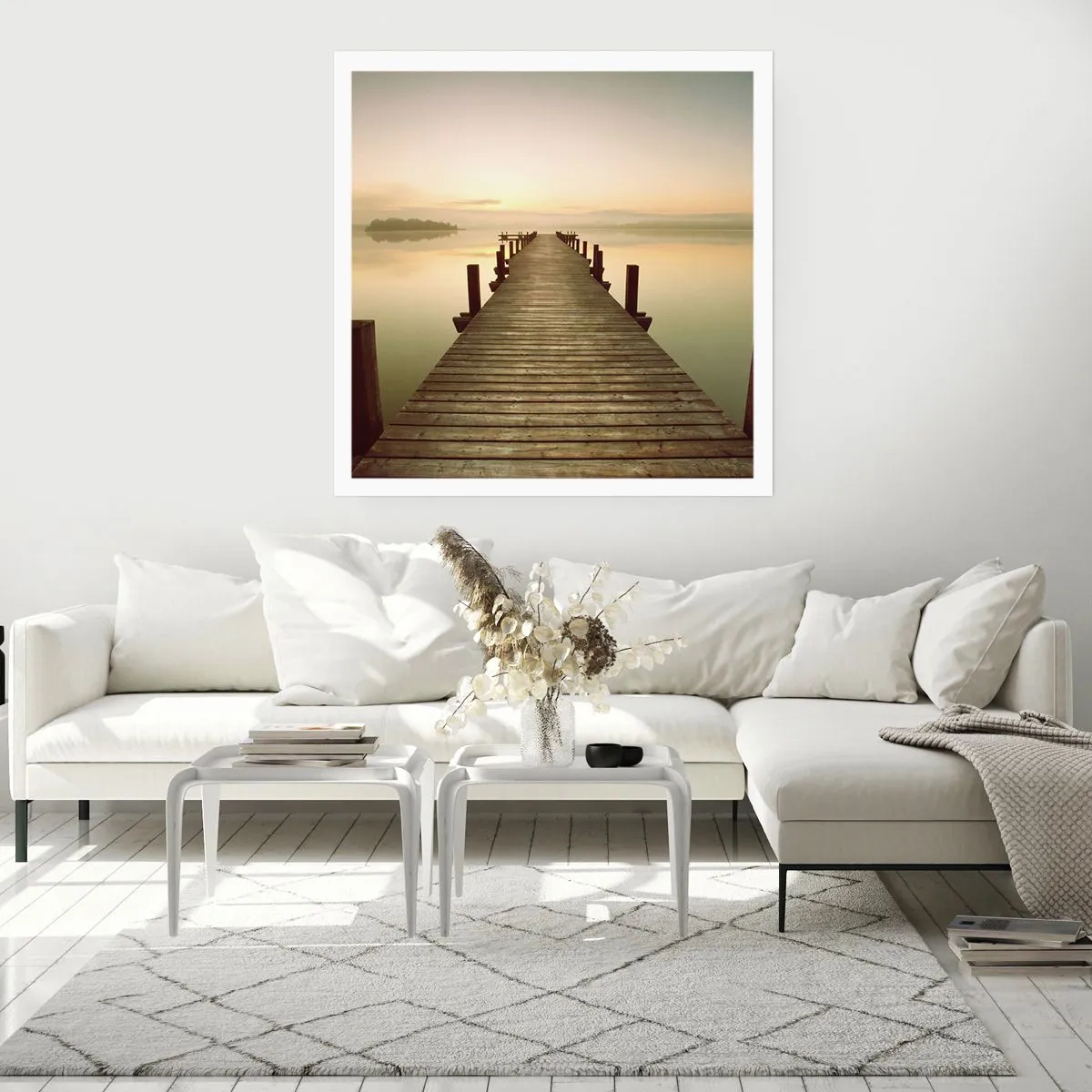 Plakat - Før daggry, daggry, lys - 60x60 cm