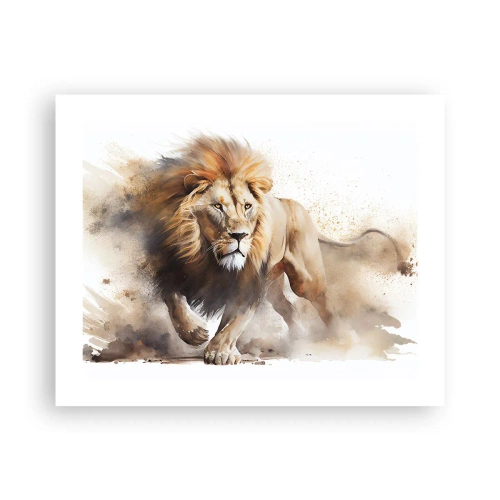 Plakat - Kongen er taget af sted - 50x40 cm