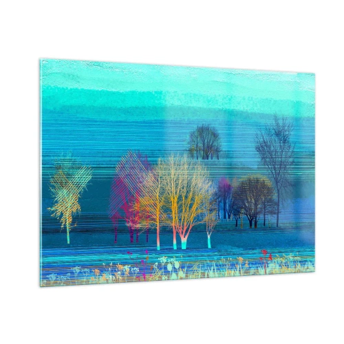 Billede på glas - Et vidtstrakt landskab - 100x70 cm