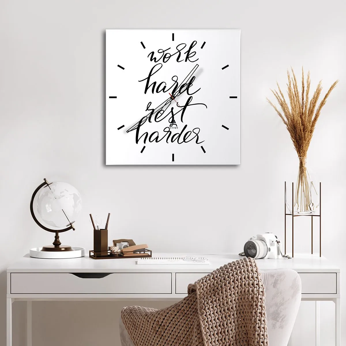 Vægur, Uret - Balance i livet - 40x40 cm