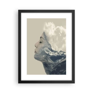 Plakat i sort ramme - Skønheden ved elementerne - 30x40 cm