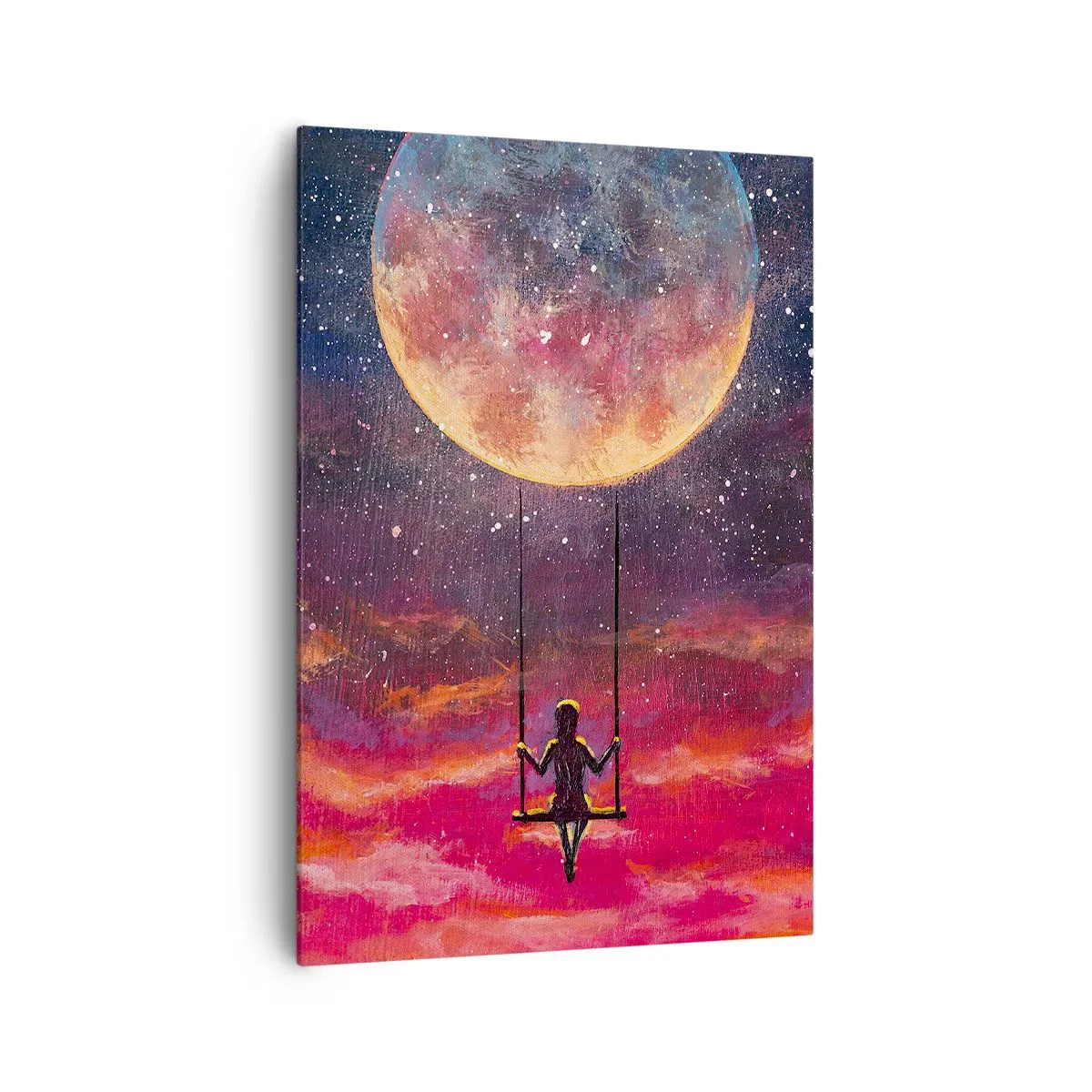 Lærredstryk - Billede på lærred - Glæd dig i skyerne - 70x100 cm