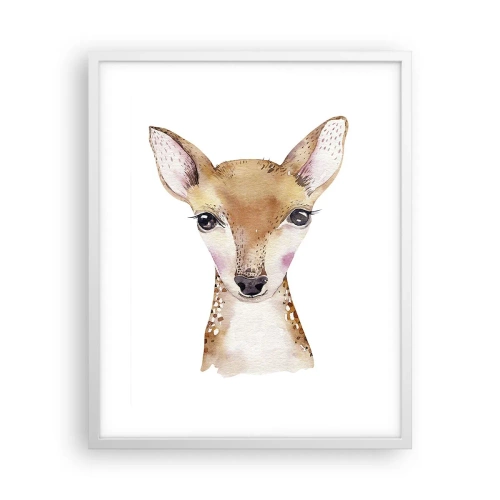 Plakat i hvid ramme - Uskyldighedens natur - 40x50 cm