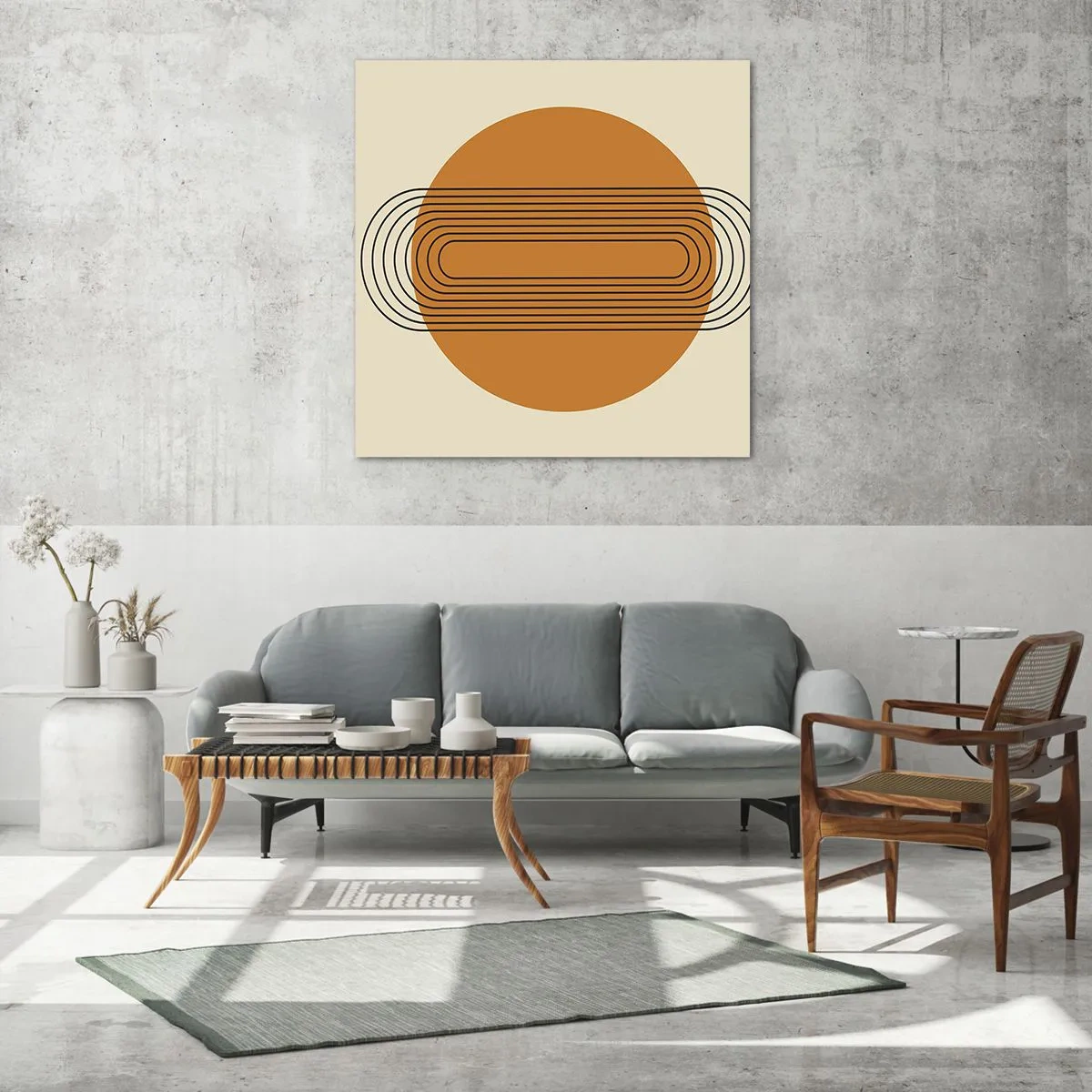 Billede på glas - Den perfekte plan - 70x70 cm