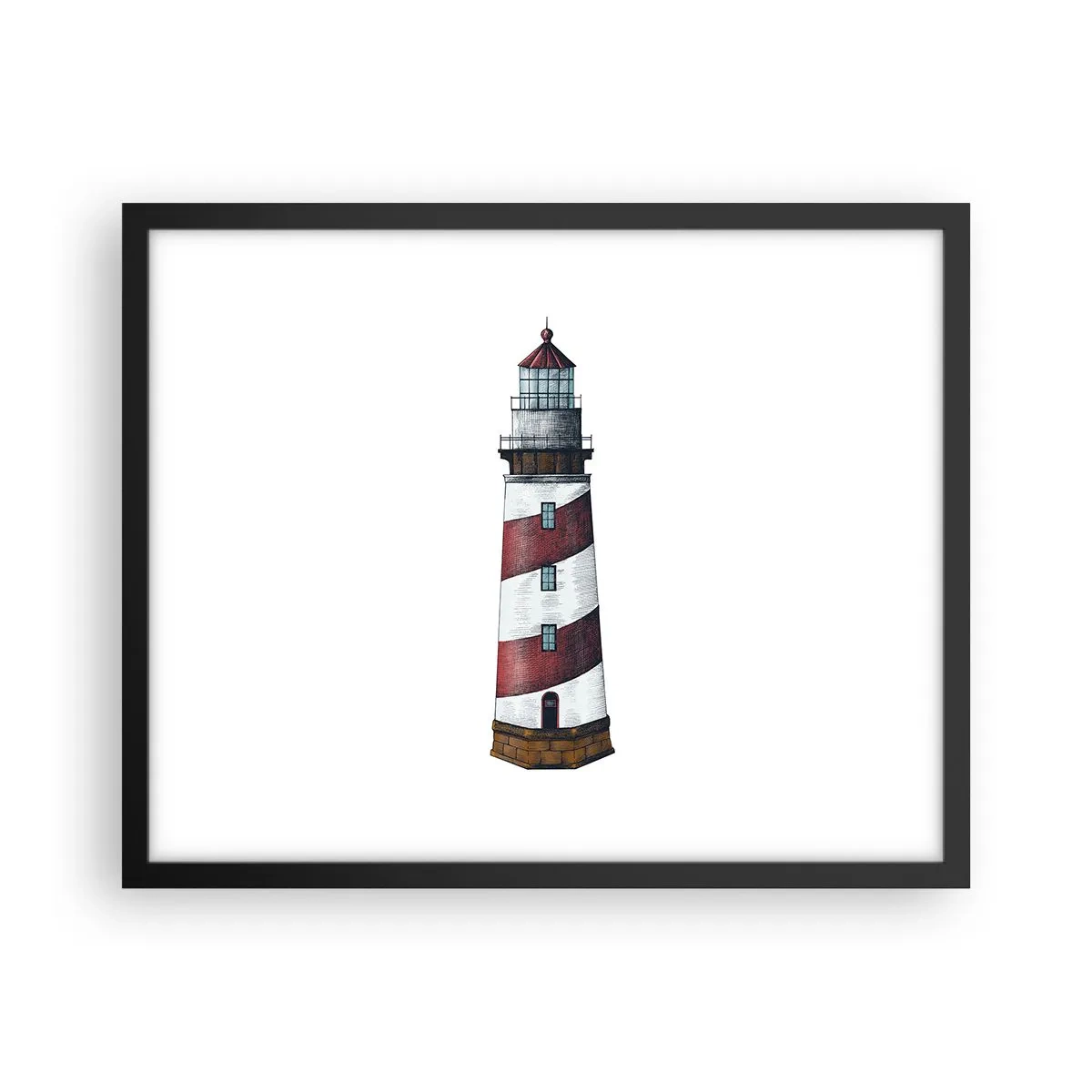 Plakat i sort ramme - Altid på vagt - 50x40 cm