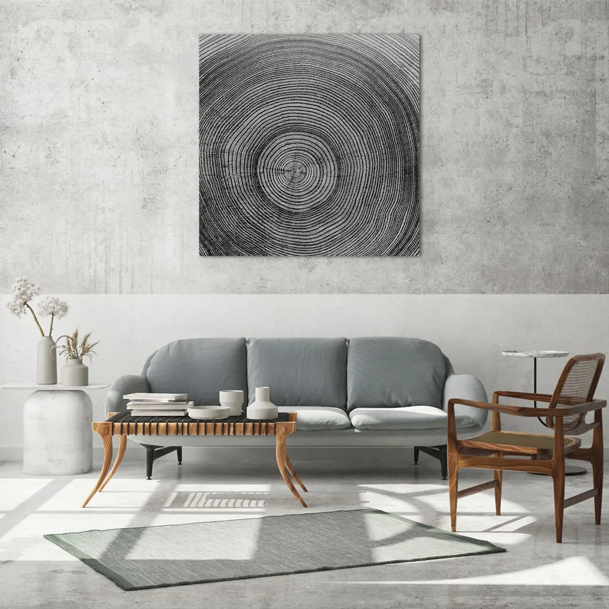 Billede på glas - Et tegn på tiden - 40x40 cm