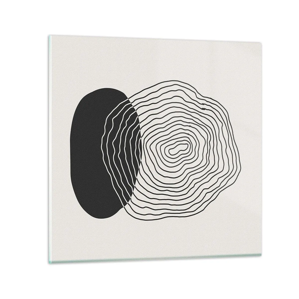 Billede på glas - Varighed og vibration - 40x40 cm