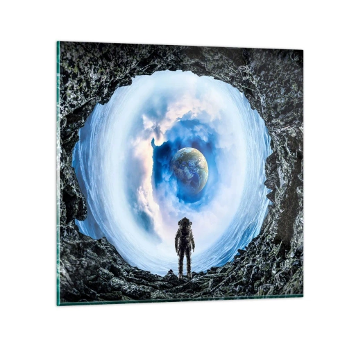 Billede på glas - Ikke langt hjemmefra - 40x40 cm