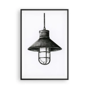 Plakat i sort ramme - Som for mange år siden... - 61x91 cm