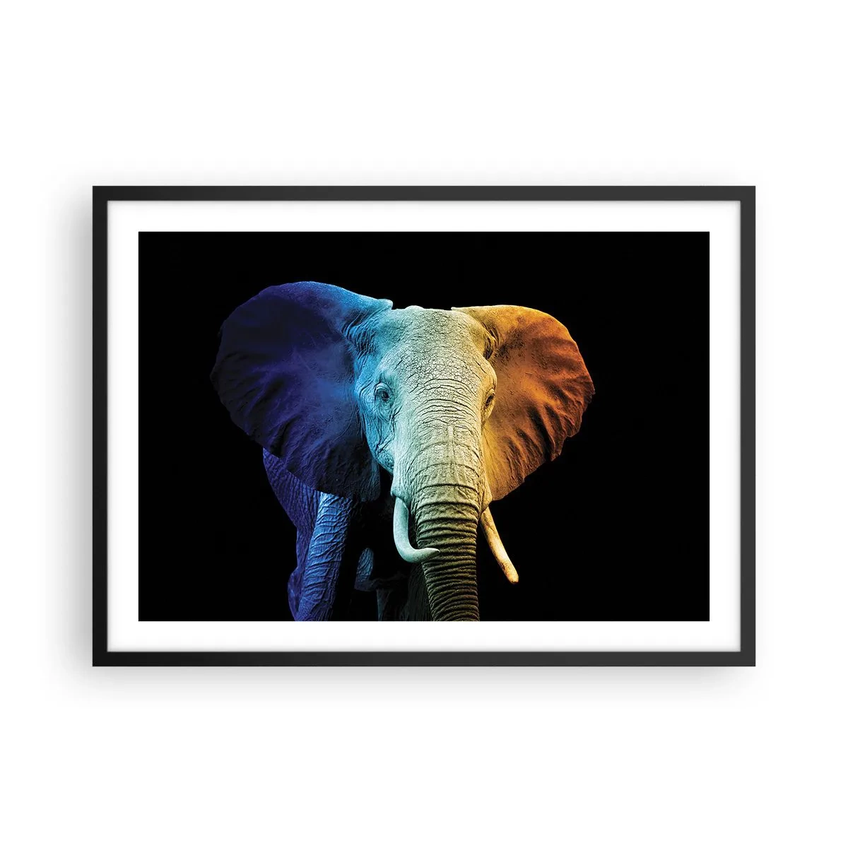 Plakat i sort ramme - Excentrisk, ikke underlig - 70x50 cm