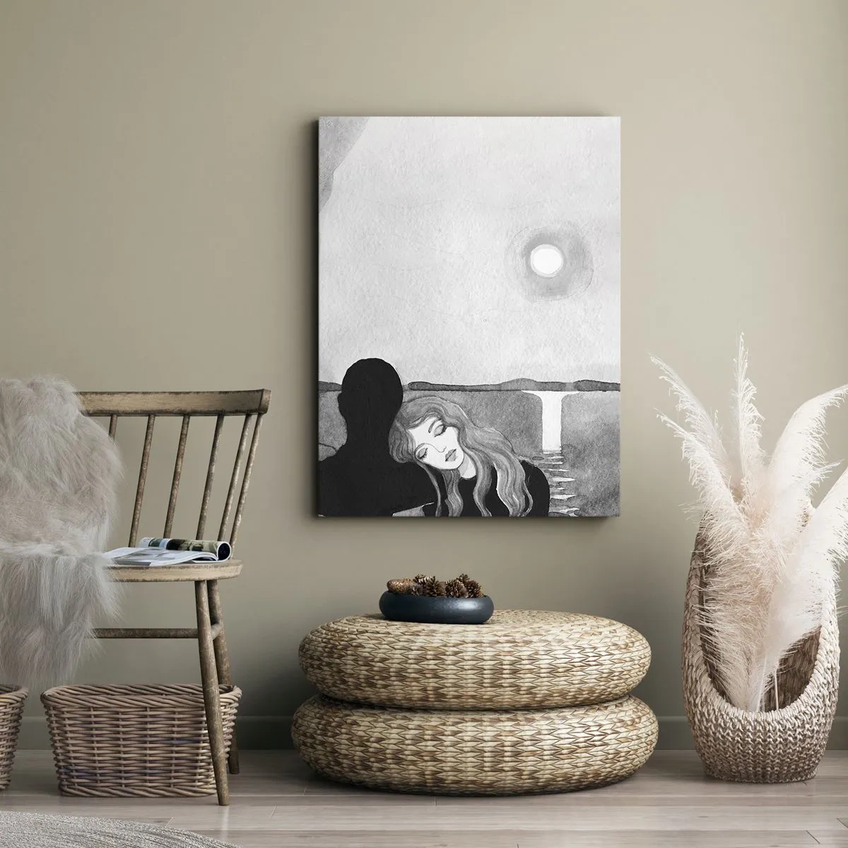 Lærredstryk - Billede på lærred - Altid et mysterium - 50x70 cm