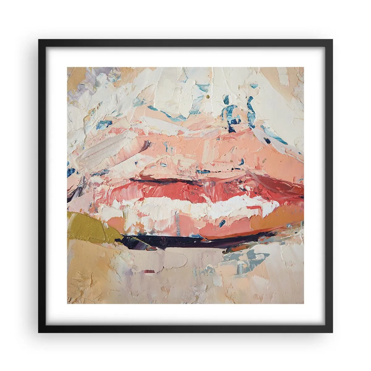 Plakat i sort ramme - Vækker sanserne - 50x50 cm