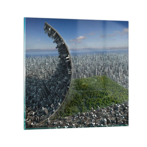 Billede på glas - Naturen er evig - 30x30 cm