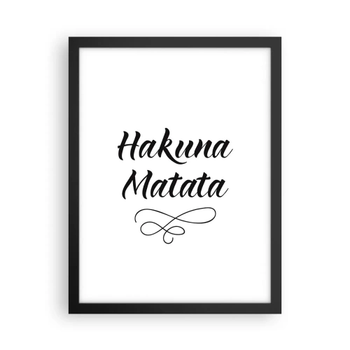 Plakat i sort ramme - Bedste råd - 30x40 cm