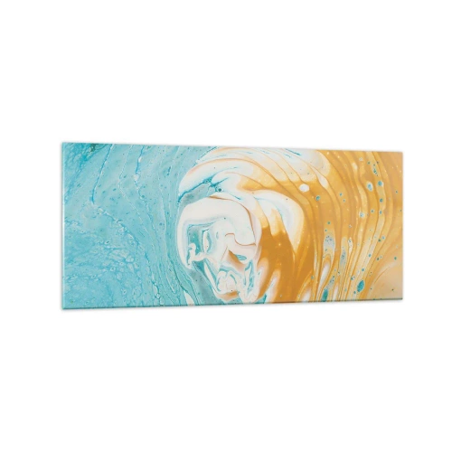 Billede på glas - Pastel hvirvel - 120x50 cm