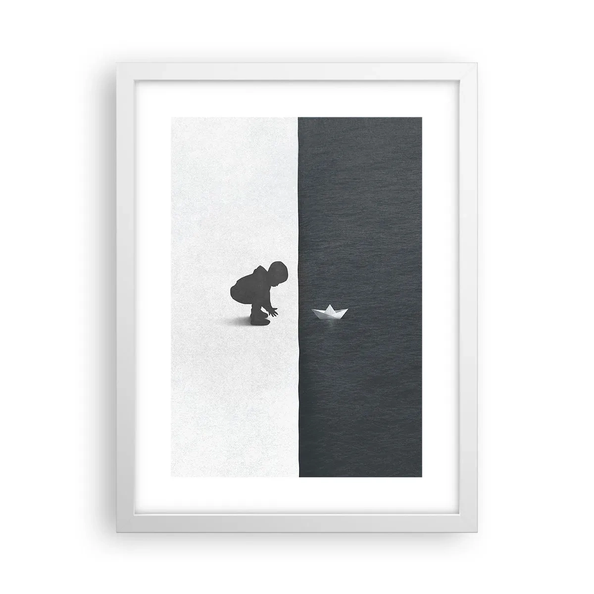 Plakat i hvid ramme - Stor ekspedition - 30x40 cm