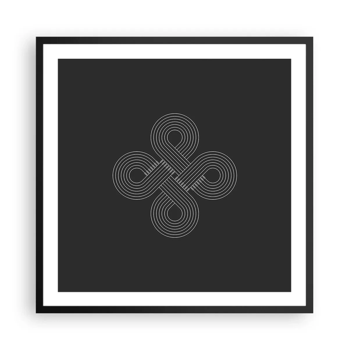 Plakat i sort ramme - I den keltiske ånd - 60x60 cm