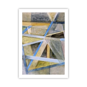 Plakat - Lige eller skråt? - 50x70 cm