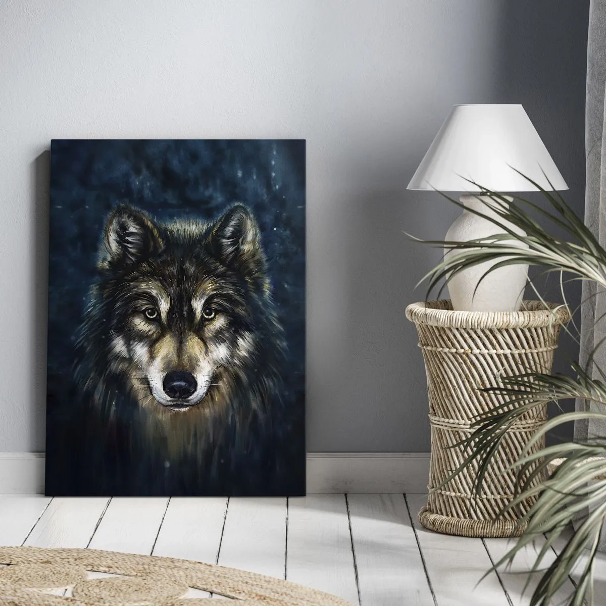 Lærredstryk - Billede på lærred - Alfa? Og omega - 50x70 cm