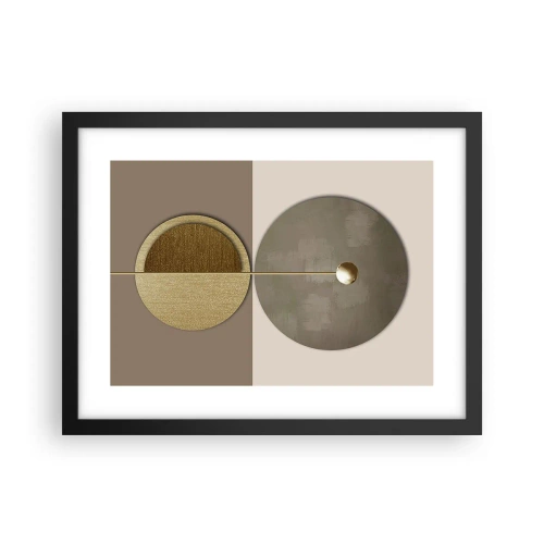 Plakat i sort ramme - Perfekt balance - 40x30 cm