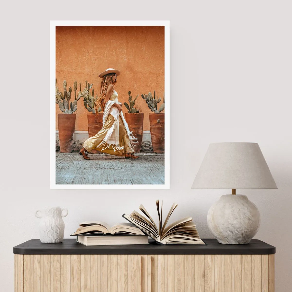 Plakat - I en hippieagtig stil - 40x50 cm