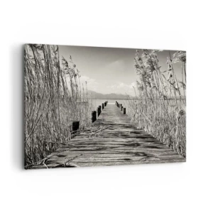 Lærredstryk - Billede på lærred - I græssernes fred - 100x70 cm