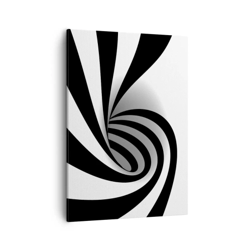 Lærredstryk - Billede på lærred - Og alligevel snurrer den - 50x70 cm