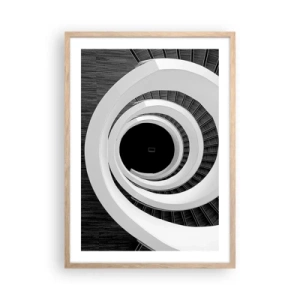 Plakat i ramme af lyst egetræ - Til sagen - 50x70 cm