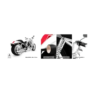 Prøve Fototapet Selvklæbende Deluxe Sticker - En drøm for samlere - Automotive, Motorcykel, Chopper - 100x30 cm