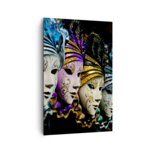 Lærredstryk - Billede på lærred - Mysterium i guld og sølv - 80x120 cm