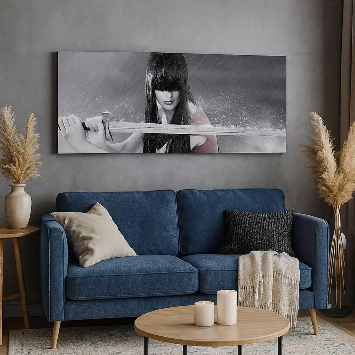 Lærredstryk - Billede på lærred - Smuk og farlig - 100x40 cm