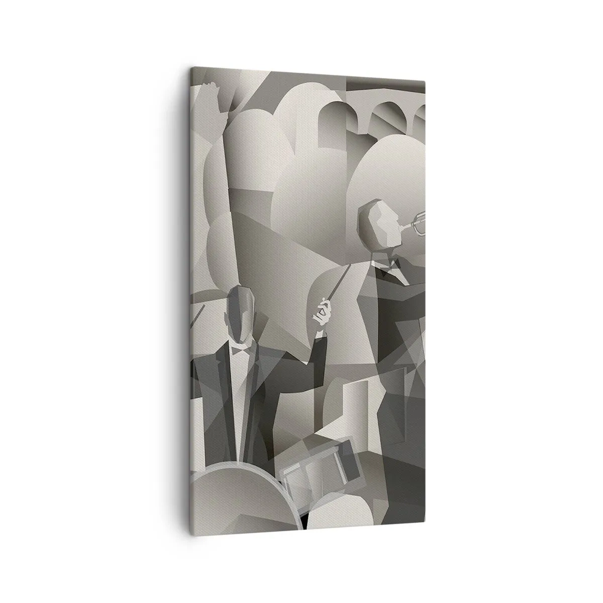 Lærredstryk - Billede på lærred - I lydenes rum - 45x80 cm