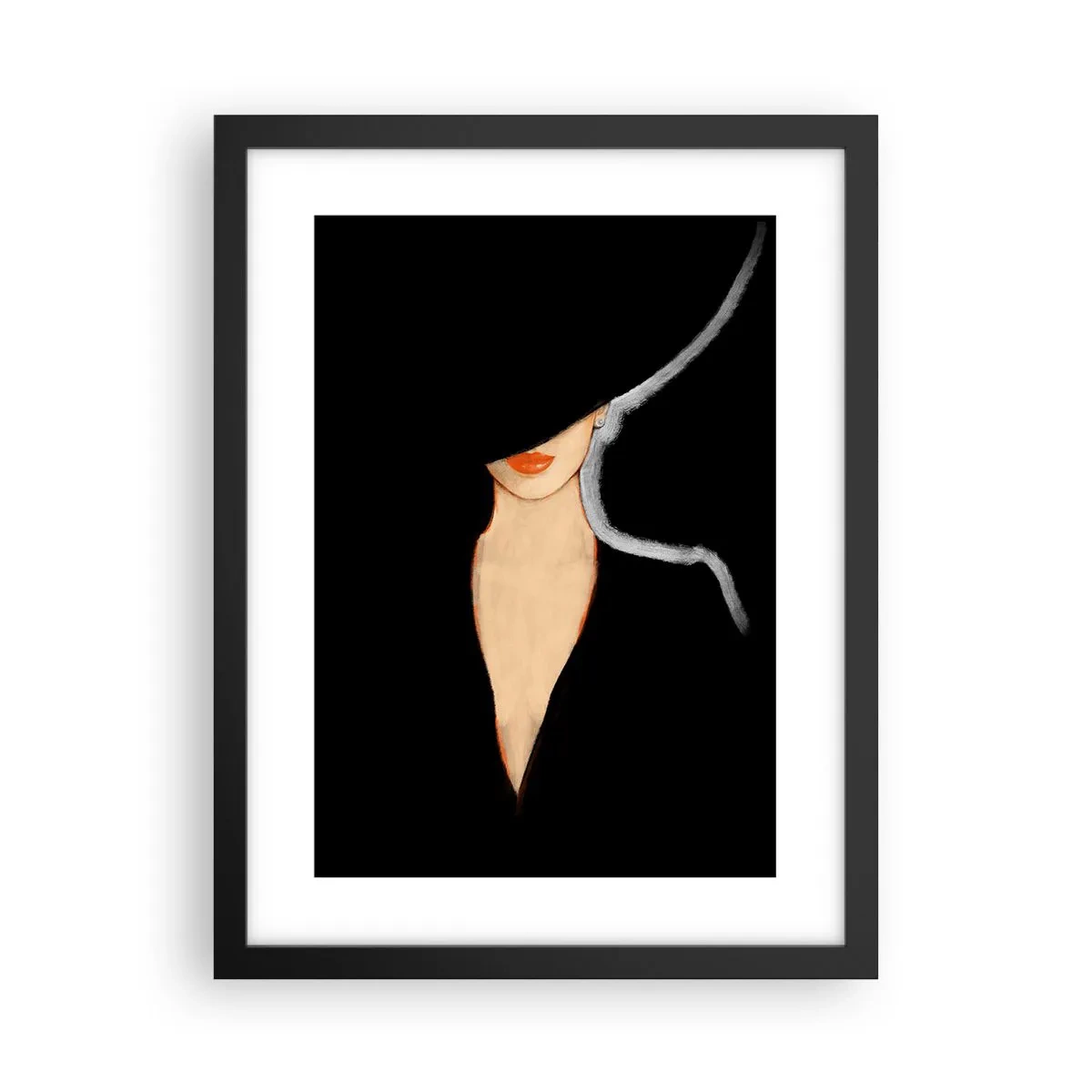 Plakat i sort ramme - Elegance og stil - 30x40 cm