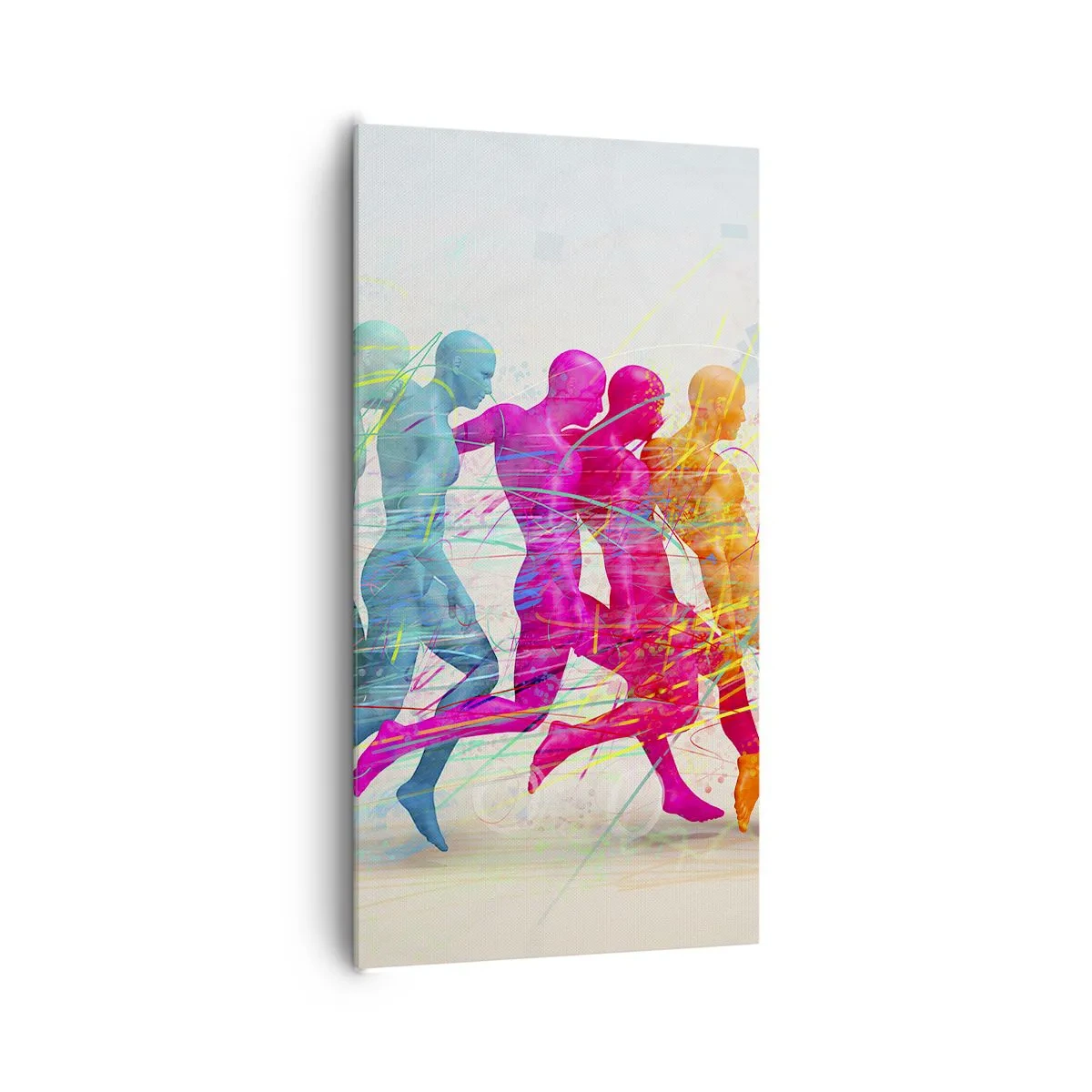 Lærredstryk - Billede på lærred - Harmoni i bevægelse - 65x120 cm