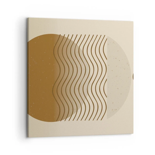 Lærredstryk - Billede på lærred - Om geometriske figurers oprindelse - 50x50 cm