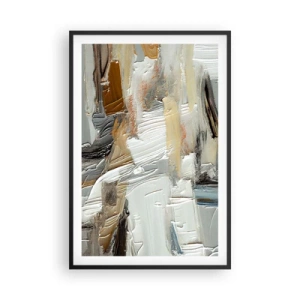 Plakat i sort ramme - Farverige lagdelinger - 61x91 cm