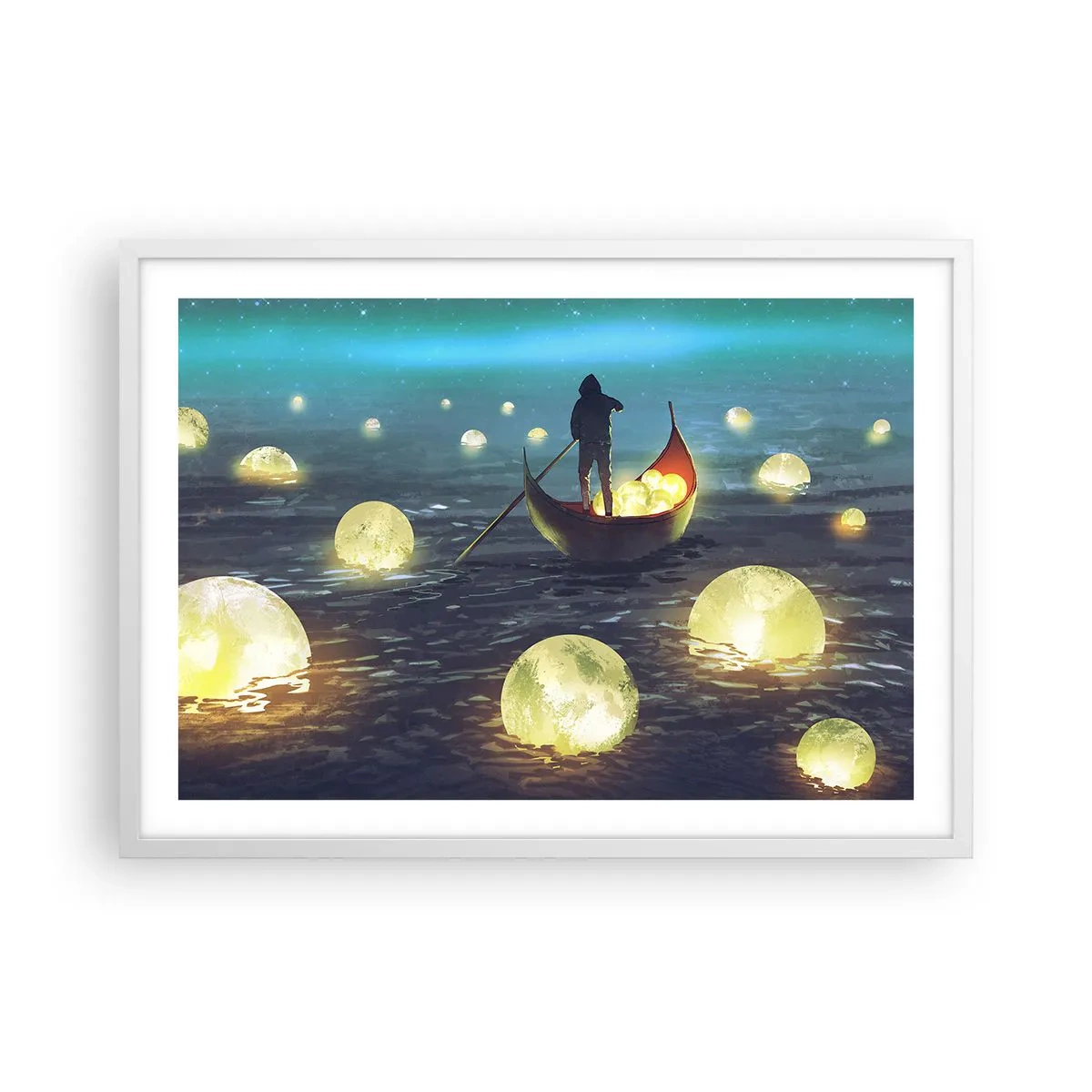 Plakat i hvid ramme - Ting, som filosoffer aldrig har drømt om - 70x50 cm