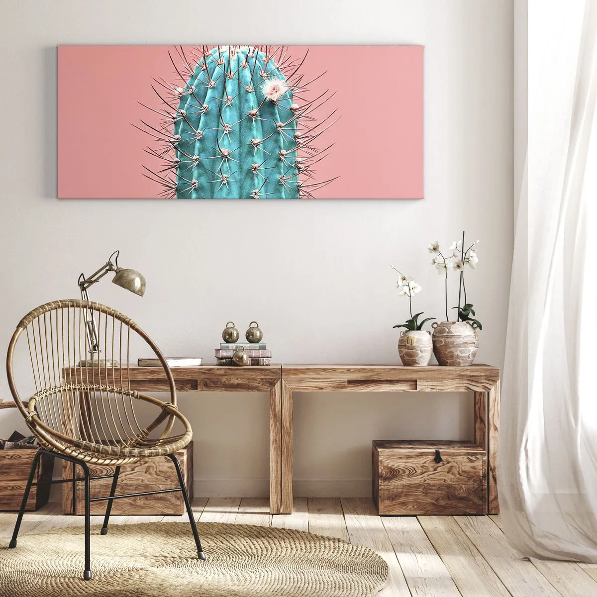 Lærredstryk - Billede på lærred - Bare se - 100x40 cm