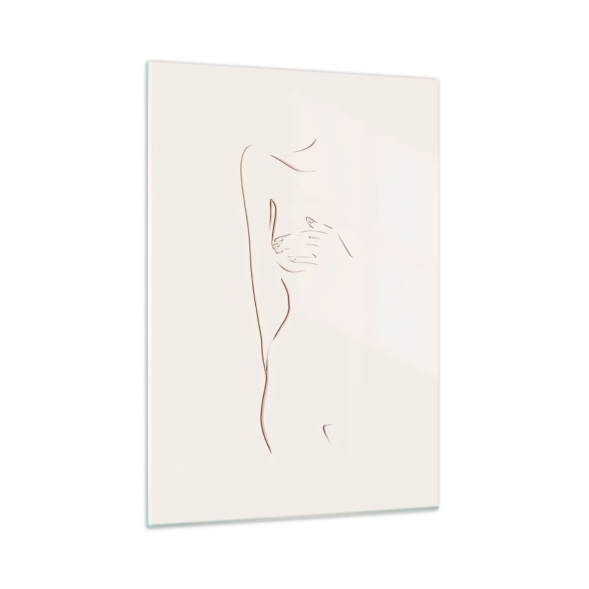 Billede på glas - Begærets form - 50x70 cm