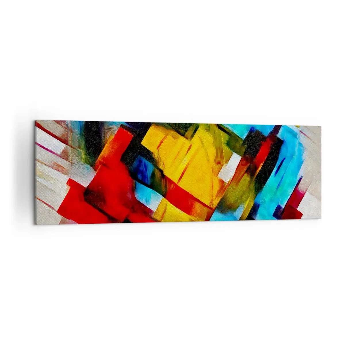 Lærredstryk - Billede på lærred - Flerfarvet lagdeling - 160x50 cm