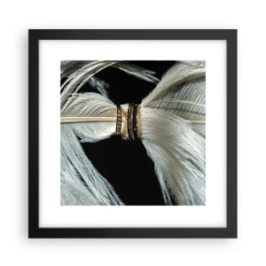 Plakat i sort ramme - ...og jeg vil ikke forlade dig... - 30x30 cm