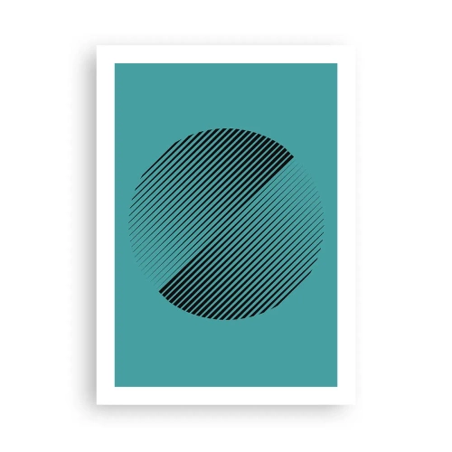 Plakat - Cirklen - en geometrisk variation - 50x70 cm
