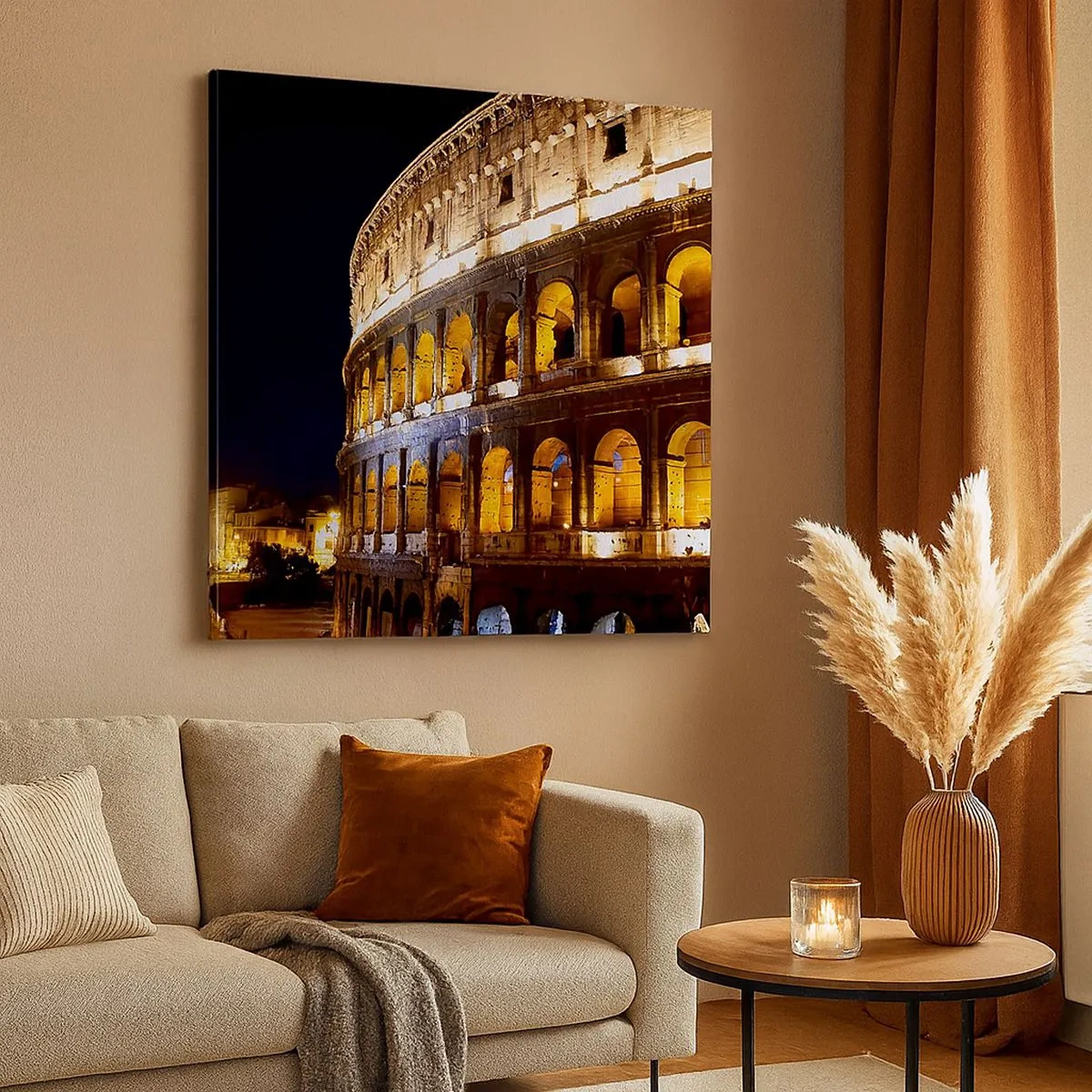 Lærredstryk - Billede på lærred - Legene er ved at begynde - 30x30 cm