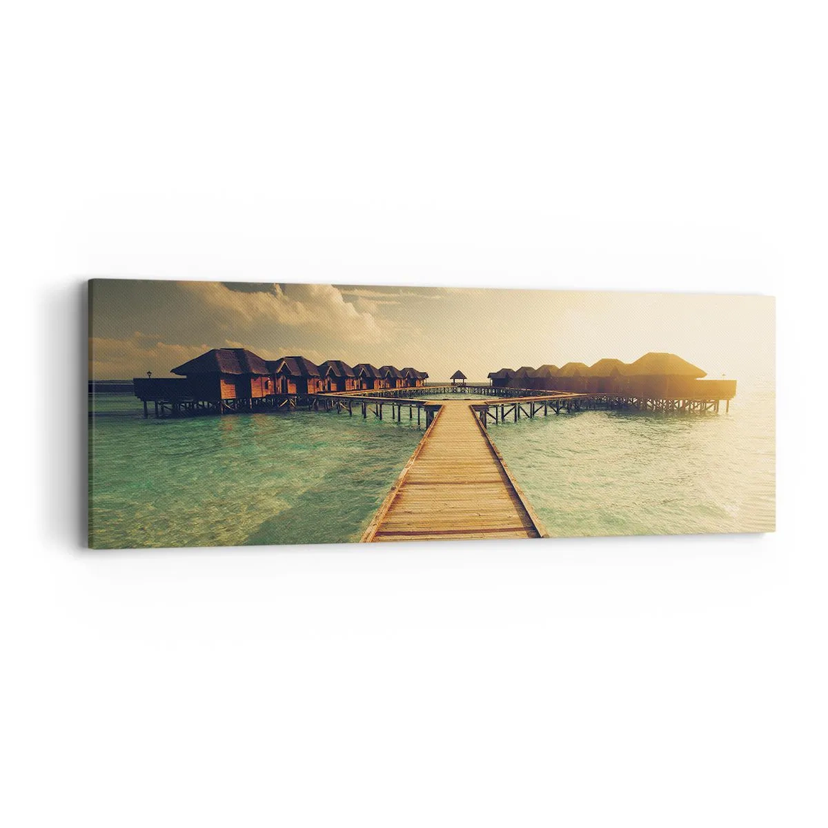 Lærredstryk - Billede på lærred - En varm invitation - 90x30 cm