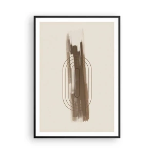 Plakat i sort ramme - Et pust af gråvejr - 70x100 cm