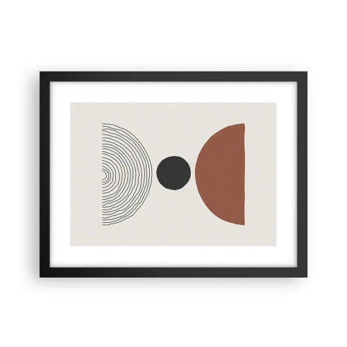 Plakat i sort ramme - I rampelyset - 40x30 cm