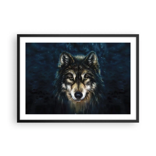 Plakat i sort ramme - Alfa? Og omega - 70x50 cm
