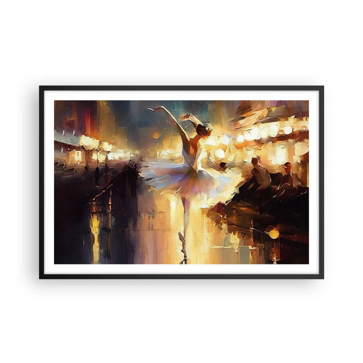 Plakat i sort ramme - Et mirakel på gaden - 91x61 cm