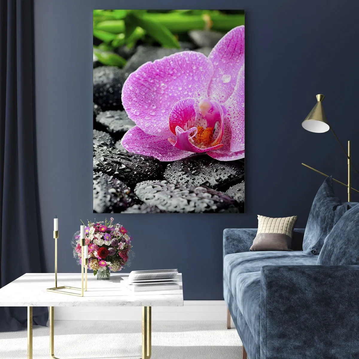 Billede på glas - Som et åbent hjerte - 50x70 cm