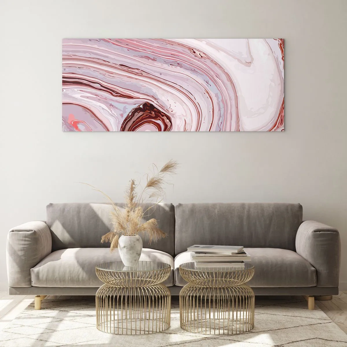 Billede på glas - Lige frem og derefter til højre ned - 120x50 cm